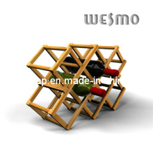 High-End Bamboo Foldaway Weinregal